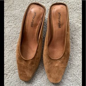 Jeffrey Campbell Brown suede mule